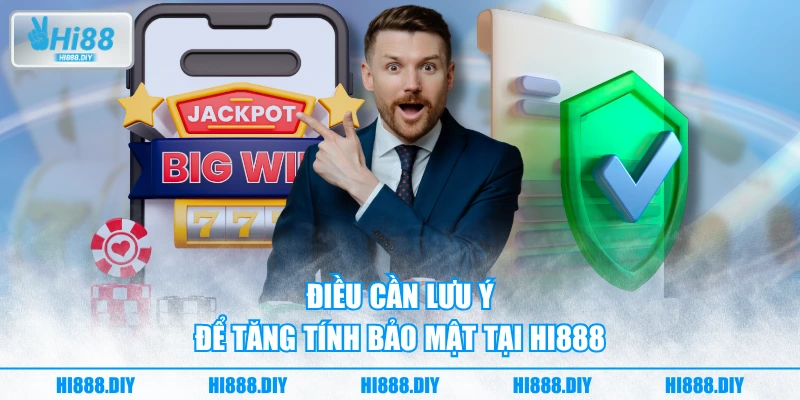 Điều cần lưu ý để tăng tính bảo mật tại HI888