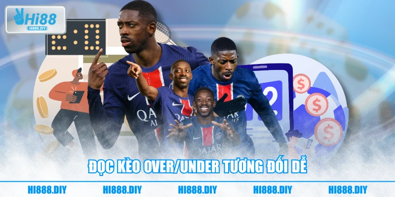 Đọc kèo Over/Under tương đối dễ Đọc kèo Over/Under tương đối dễ