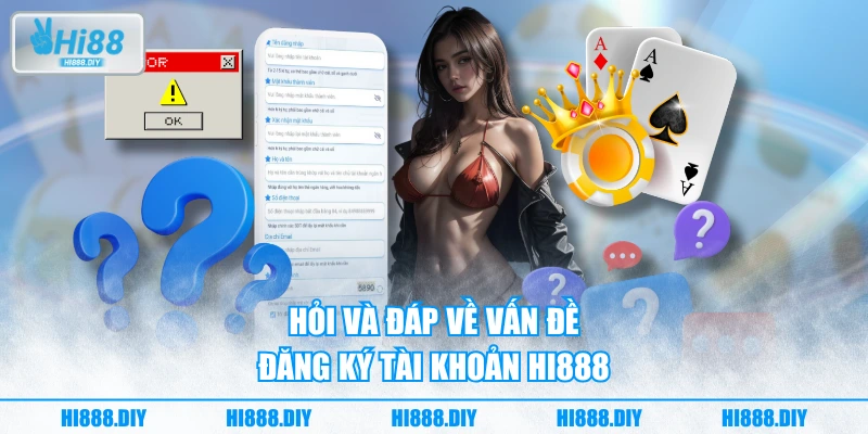 Hỏi và đáp về vấn đề đăng ký tài khoản HI888 Hỏi và đáp về vấn đề đăng ký tài khoản HI888