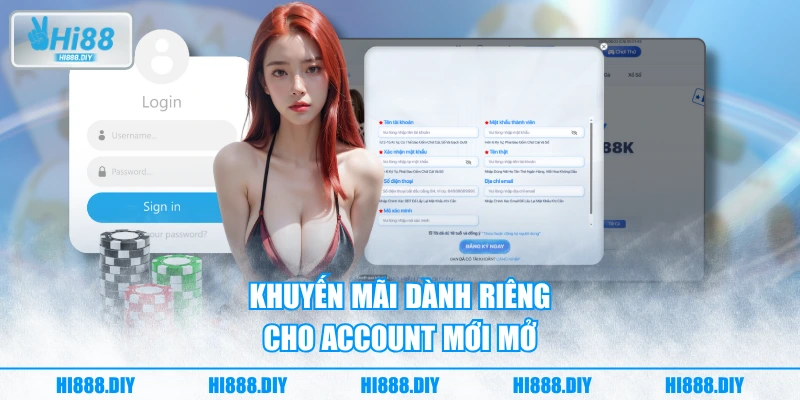 Khuyến mãi dành riêng cho account mới mở Khuyến mãi dành riêng cho account mới mở