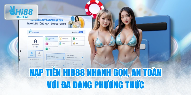 Nạp Tiền HI888 Nhanh Gọn, An Toàn Với Đa Dạng Phương Thức