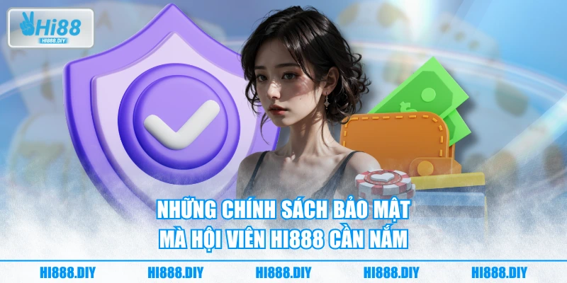 Những chính sách bảo mật mà hội viên HI888 cần nắm