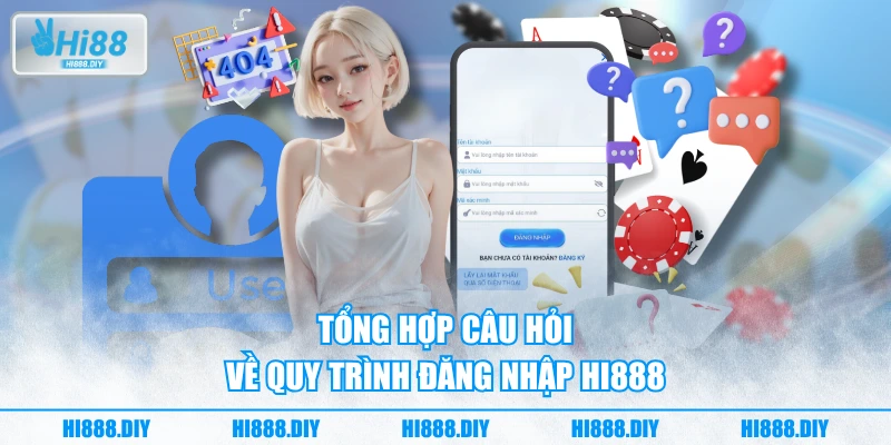 Tổng hợp câu hỏi về quy trình đăng nhập HI888 Tổng hợp câu hỏi về quy trình đăng nhập HI888